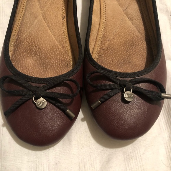 G.H. Bass & Co. Shoes - G.H. Bass & Co maroon leather flats